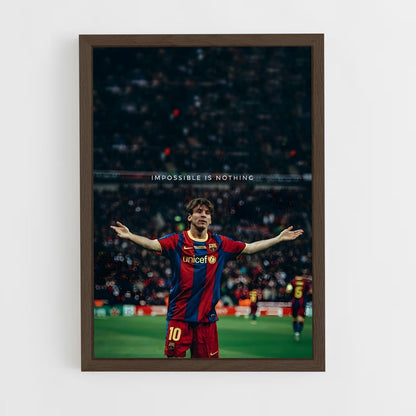 ap-lionel messi-17 cadre Bois foncé