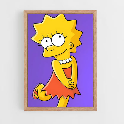 ap-lisa simpson-2 cadre Bois clair