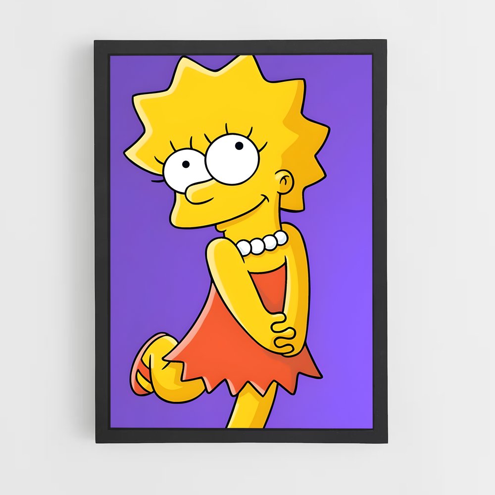 ap-lisa simpson-2 cadre Noir