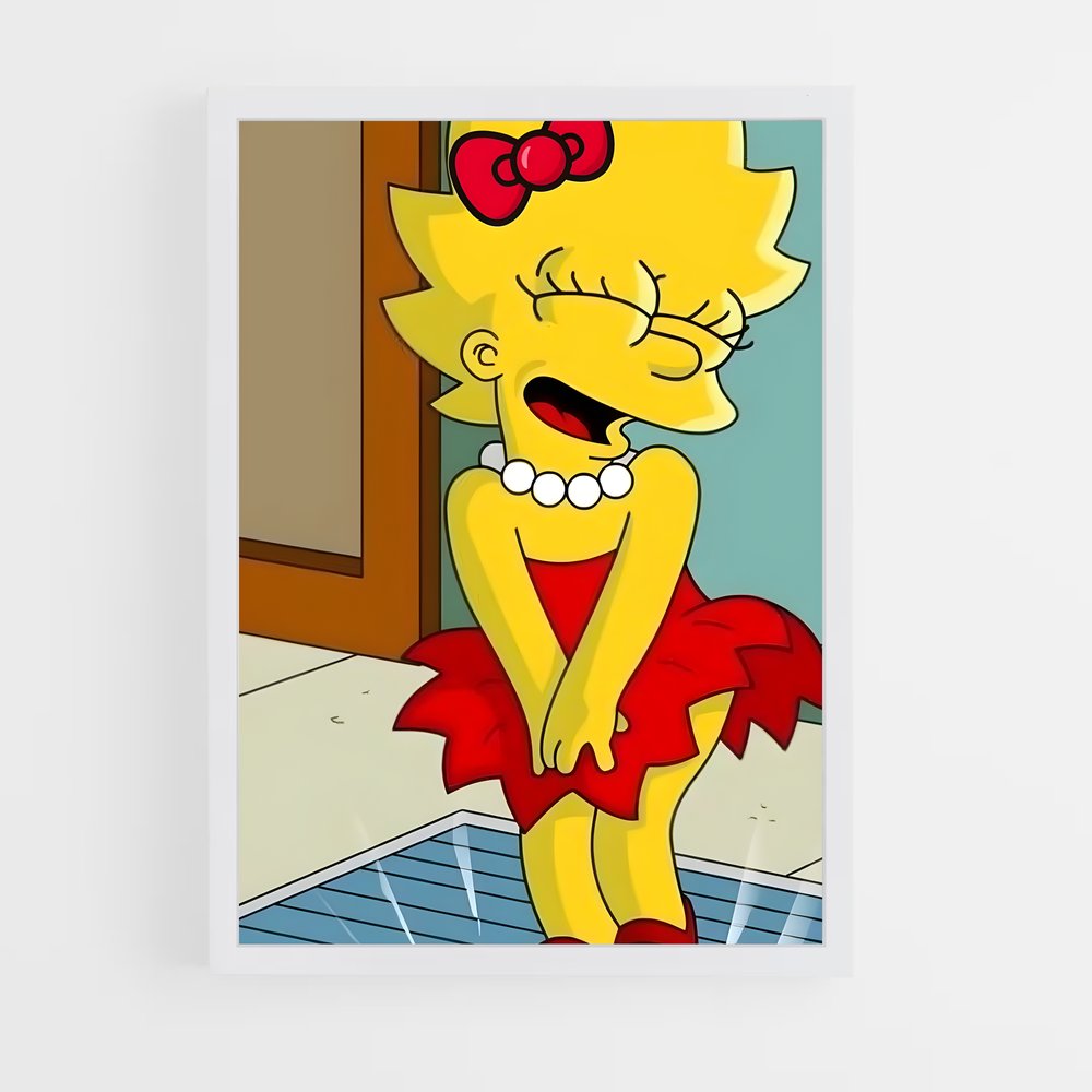 ap-lisa simpson-3 cadre Blanc