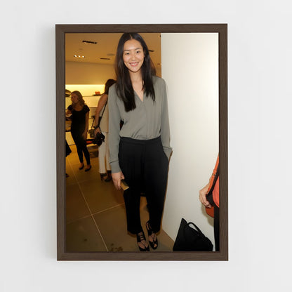 ap-liu wen-3 cadre Bois foncé