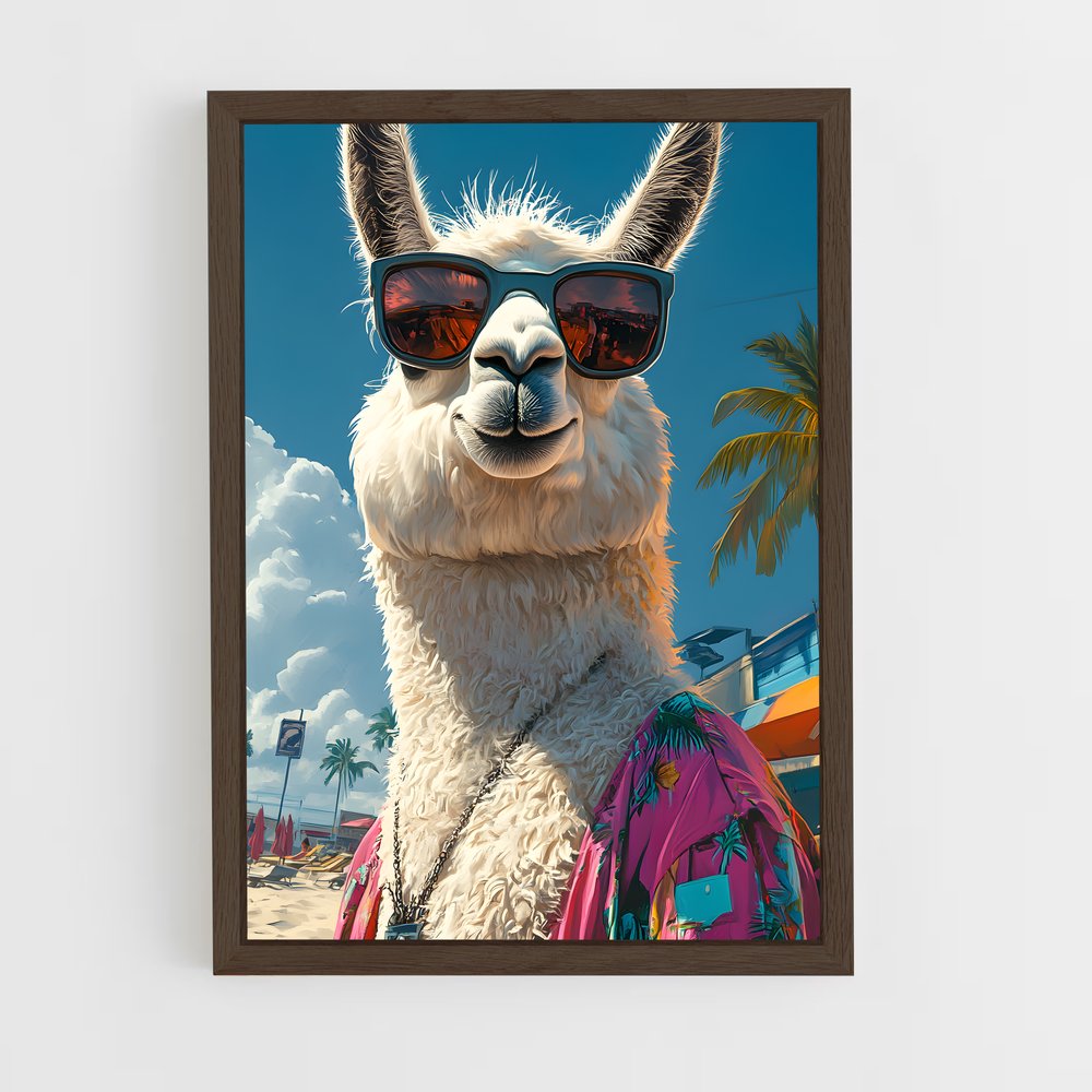 ap-llama-12 cadre Bois foncé