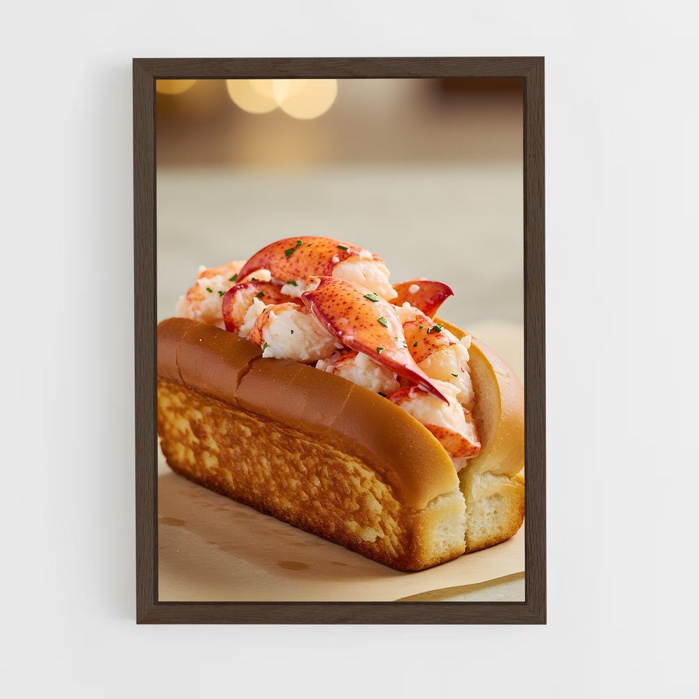 ap-lobster roll-4 cadre Bois foncé