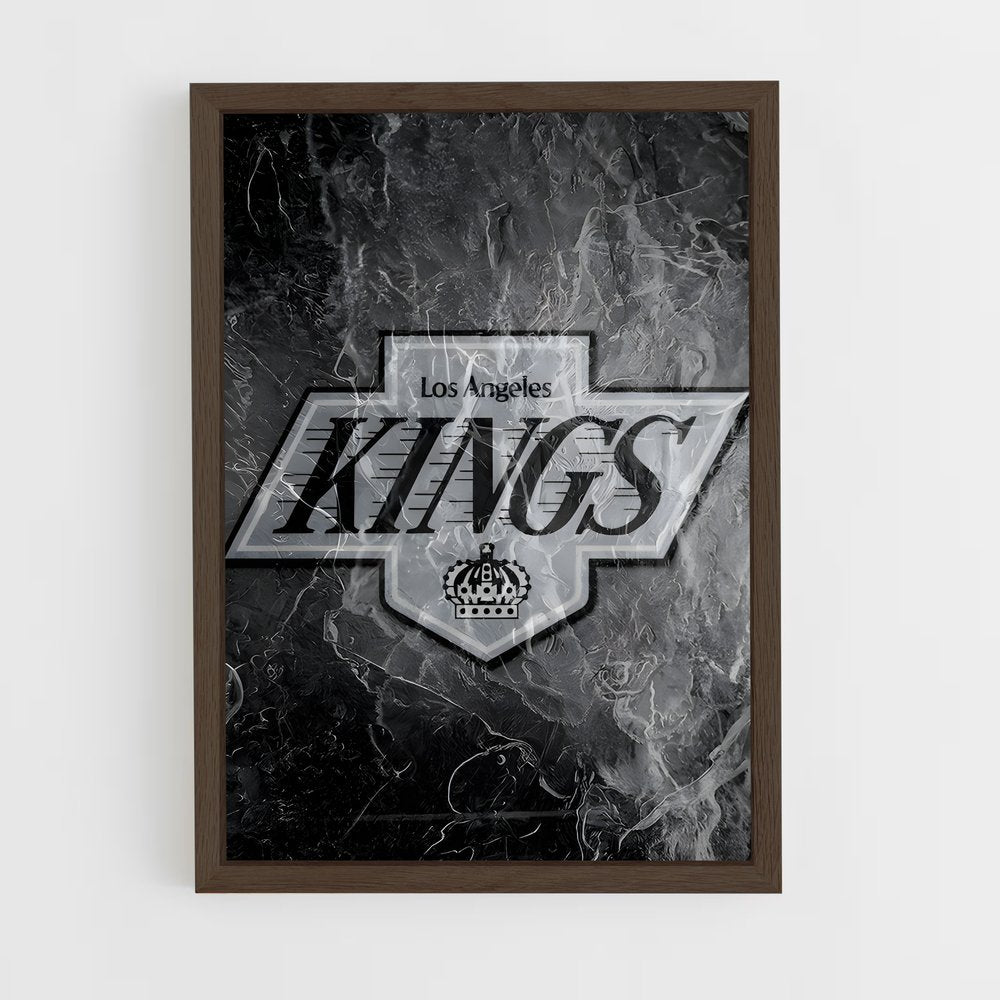 ap-los angeles kings-6 cadre Bois foncé