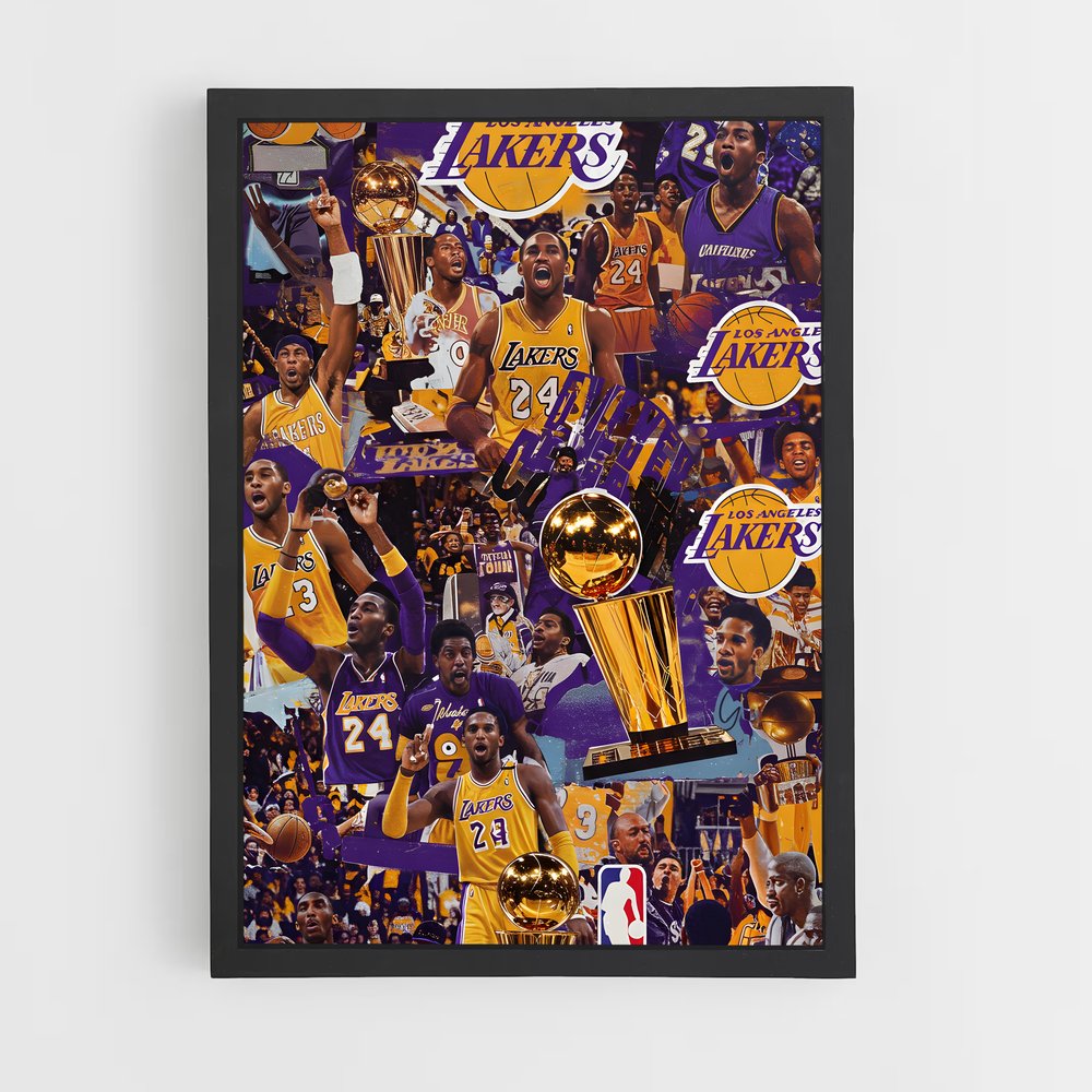 ap-los angeles lakers-6 cadre Noir