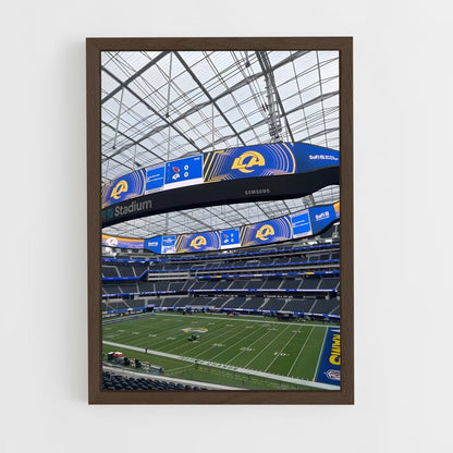 ap-los angeles rams-7 cadre Bois foncé