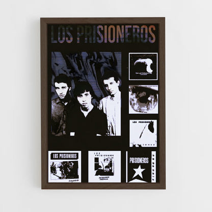 ap-los prisioneros-1 cadre Bois foncé