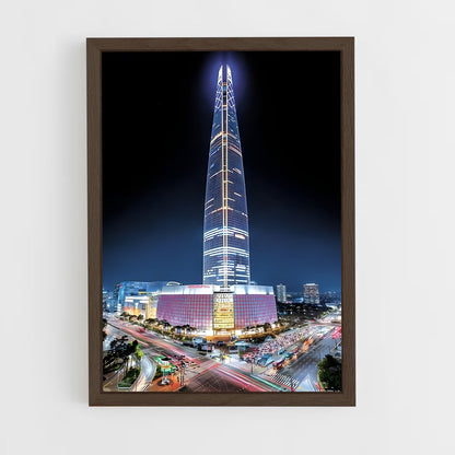 ap-lotte world tower-1 cadre Bois foncé