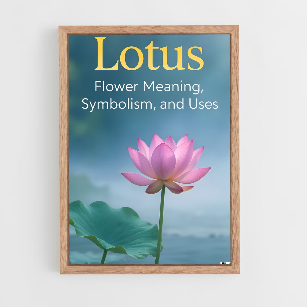 ap-lotus flower-10 cadre Bois clair