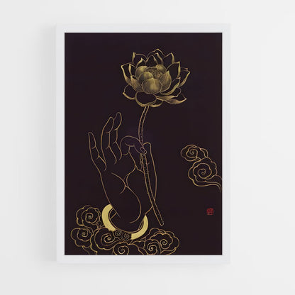 ap-lotus flower-11 cadre Blanc
