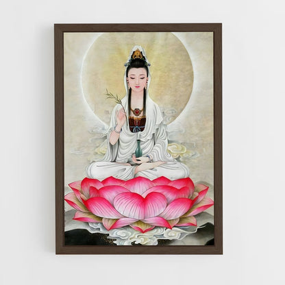 ap-lotus flower-7 cadre Bois foncé