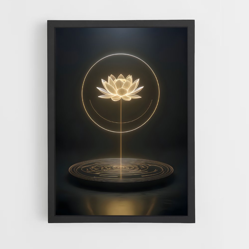 ap-lotus flower-8 cadre Noir