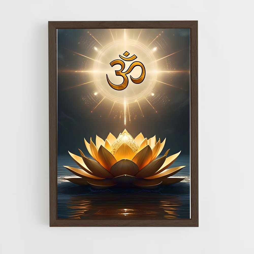ap-lotus symbol-1 cadre Bois foncé