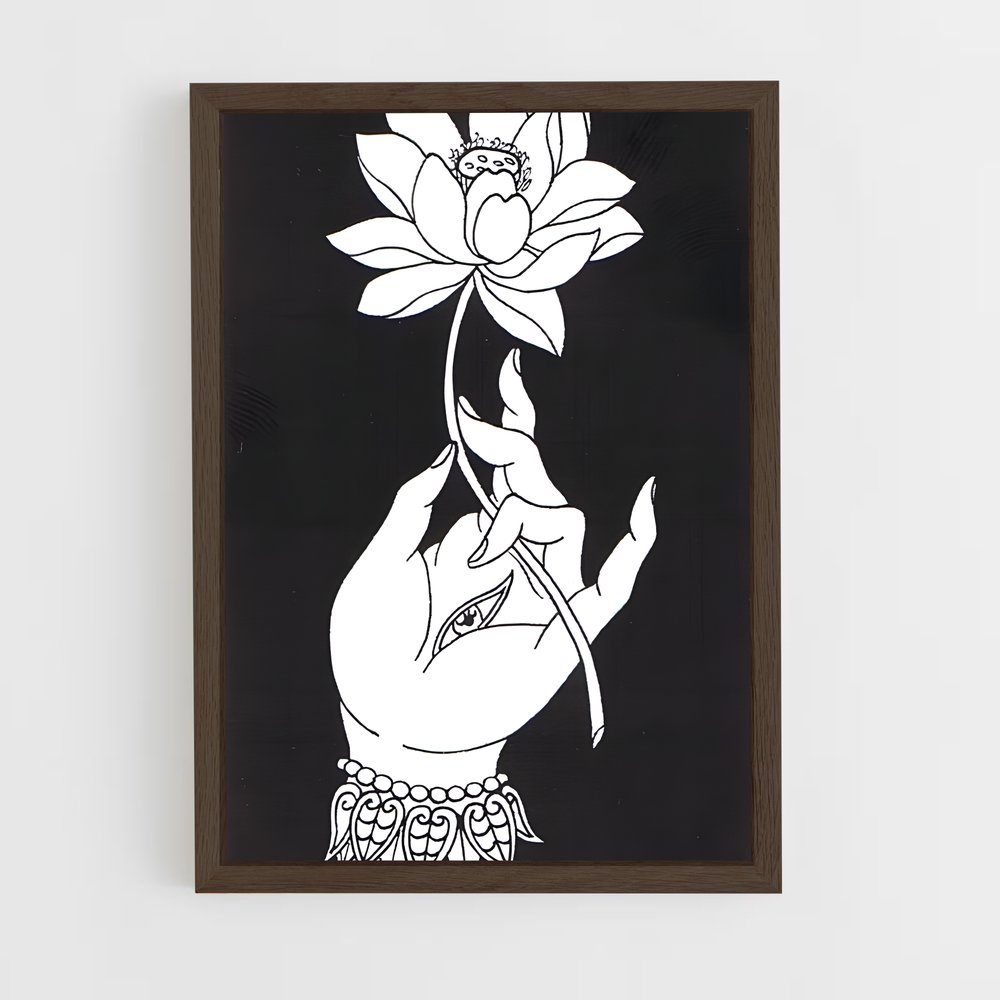 ap-lotus symbol-2 cadre Bois foncé