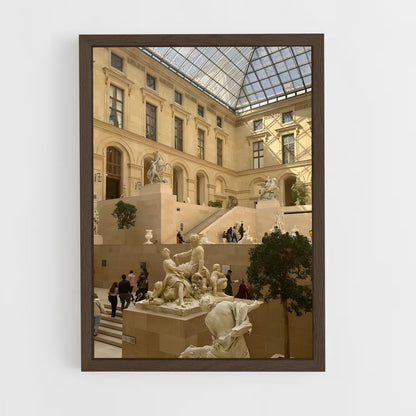 ap-louvre museum-5 cadre Bois foncé