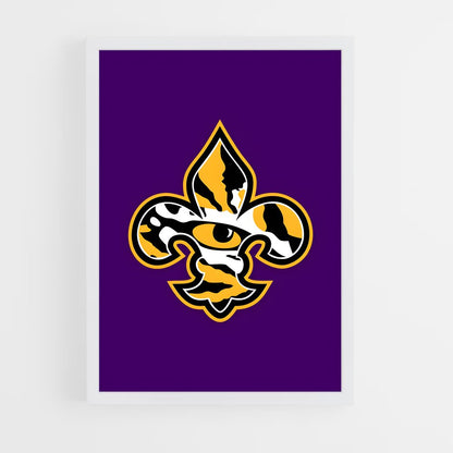 ap-lsu tigers-4 cadre Blanc