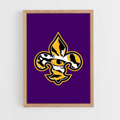 ap-lsu tigers-4 cadre Bois clair
