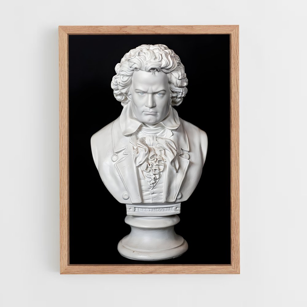 ap-ludwig van beethoven-5 cadre Bois clair