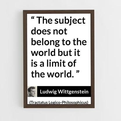 ap-ludwig wittgenstein-10 cadre Bois foncé
