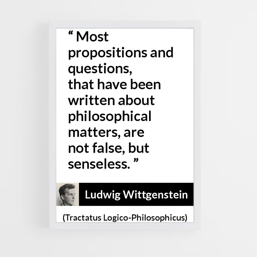 ap-ludwig wittgenstein-6 cadre Blanc