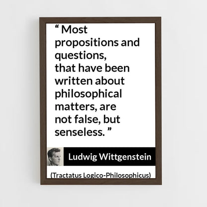 ap-ludwig wittgenstein-6 cadre Bois foncé
