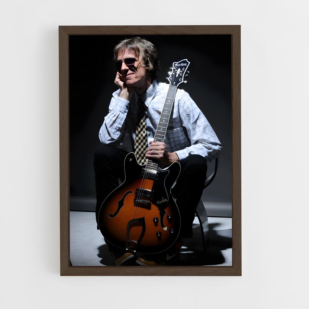 ap-luis alberto spinetta-4 cadre Bois foncé