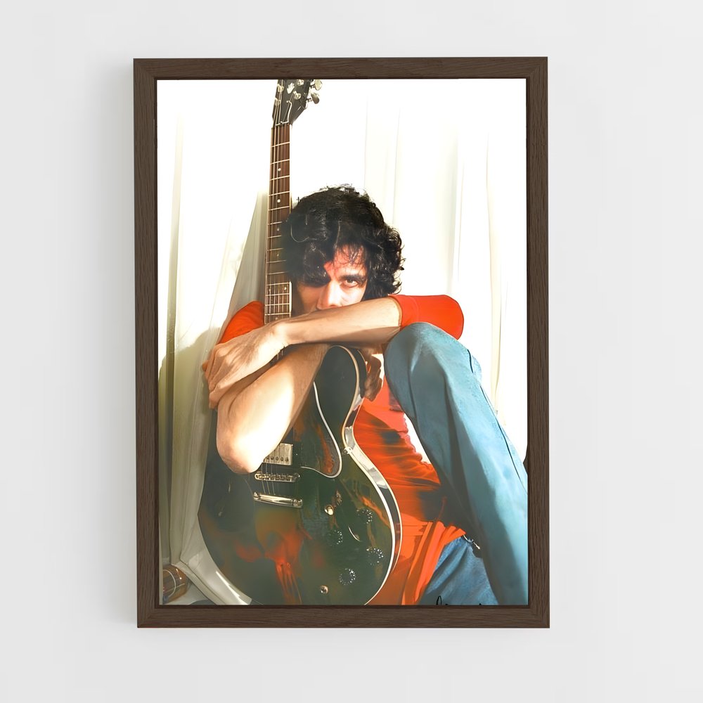 ap-luis alberto spinetta-6 cadre Bois foncé