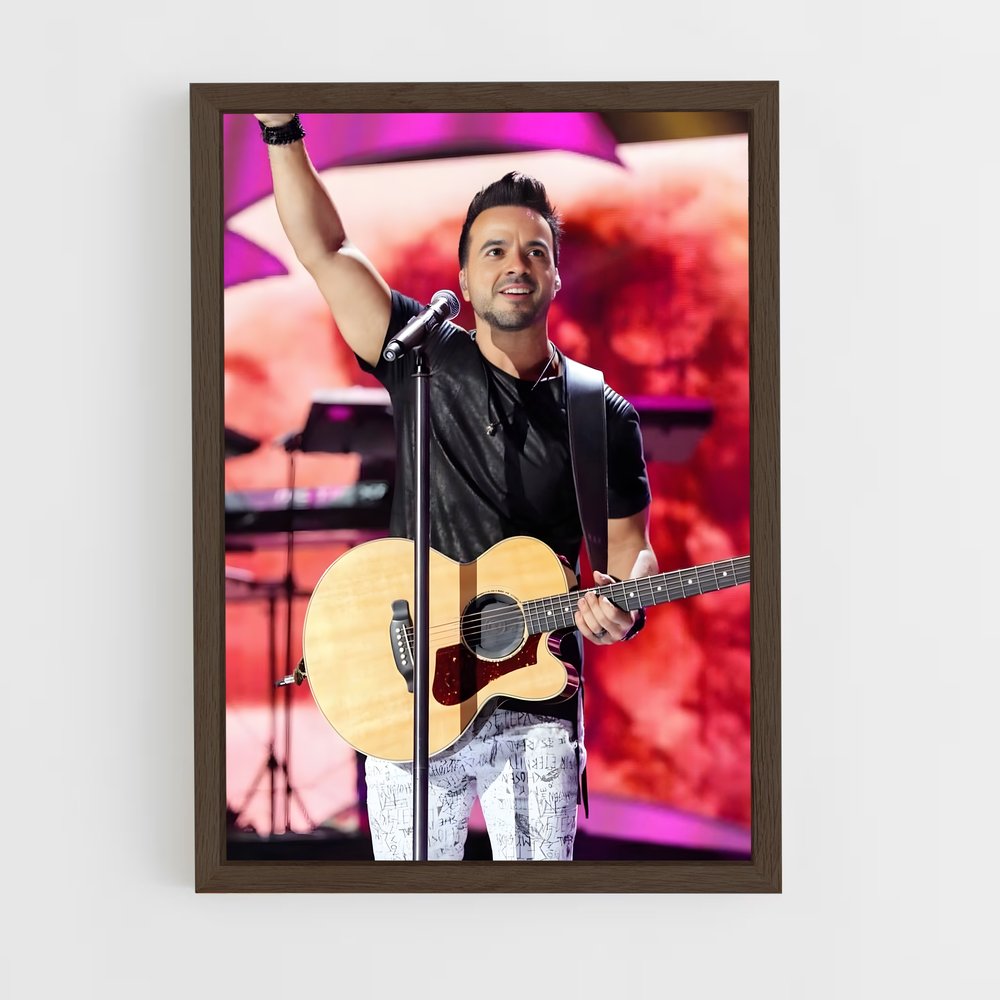 ap-luis fonsi-9 cadre Bois foncé