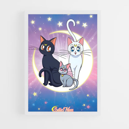 ap-luna sailor moon-1 cadre Blanc