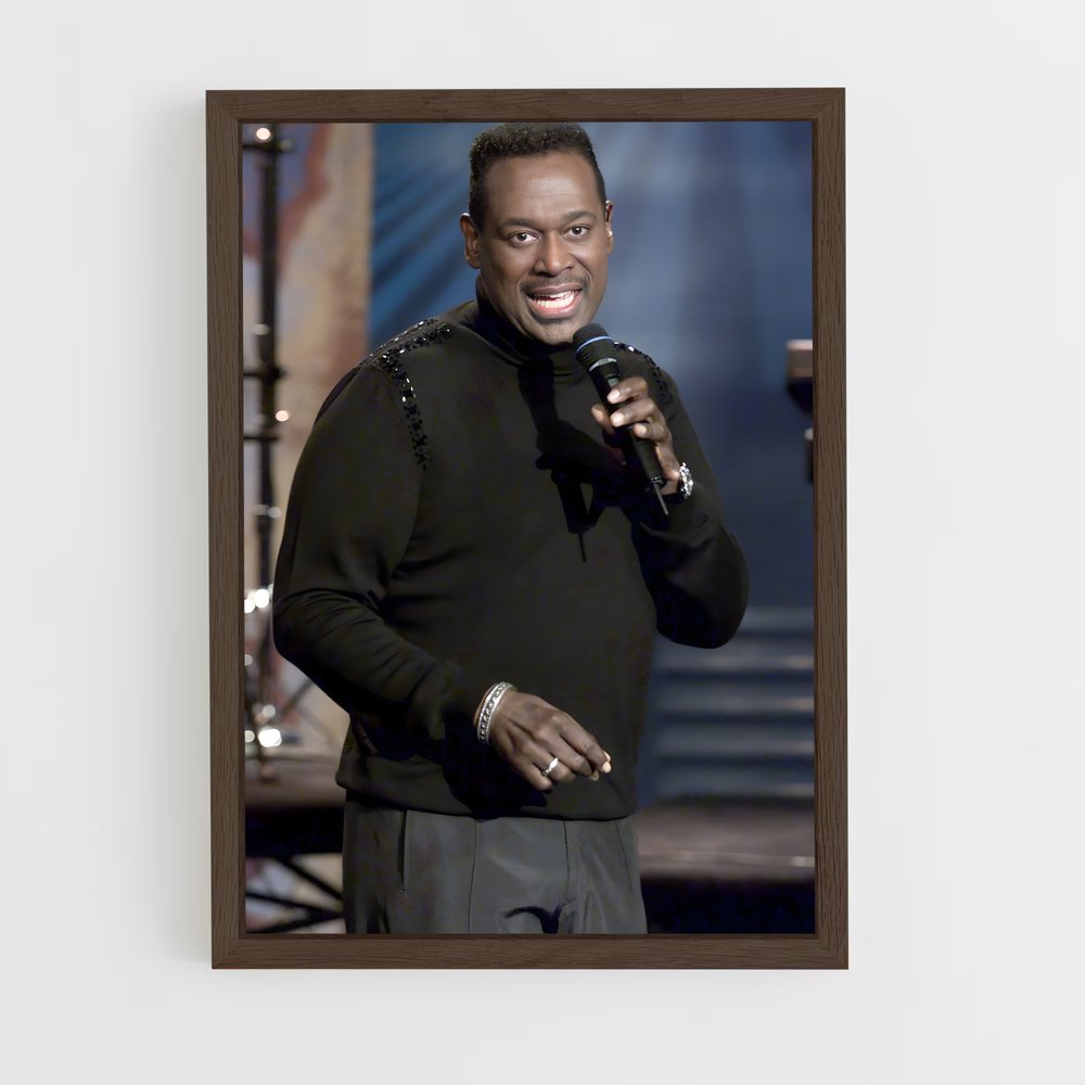 ap-luther vandross-4 cadre Bois foncé