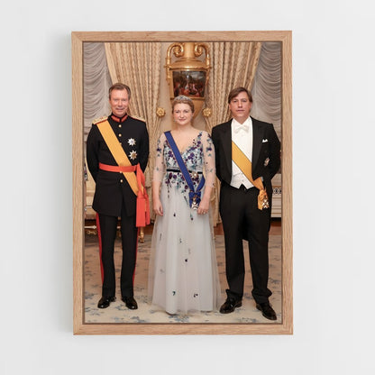 ap-luxembourg royal family-1 cadre Bois clair