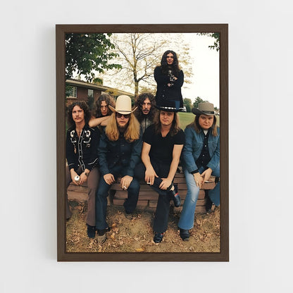 ap-lynyrd skynyrd-1 cadre Bois foncé