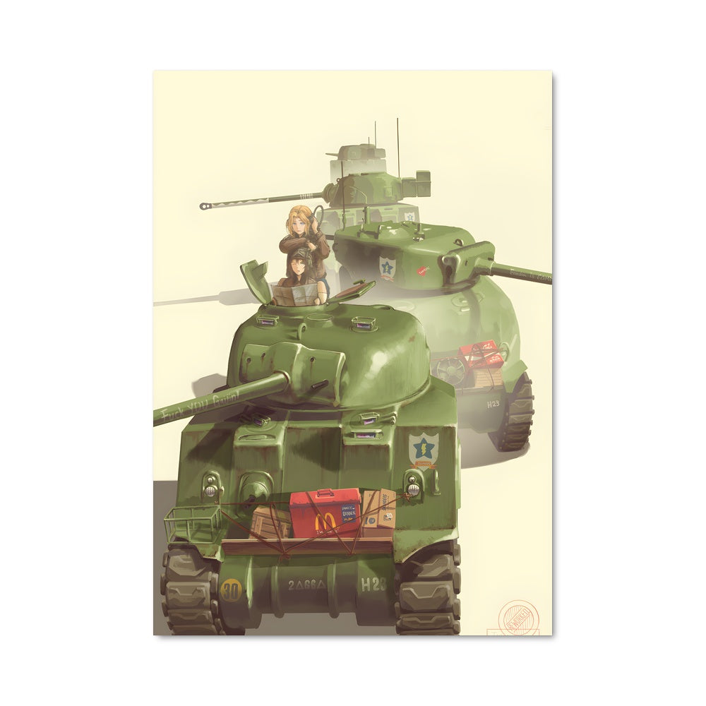 Poster Sherman en Action