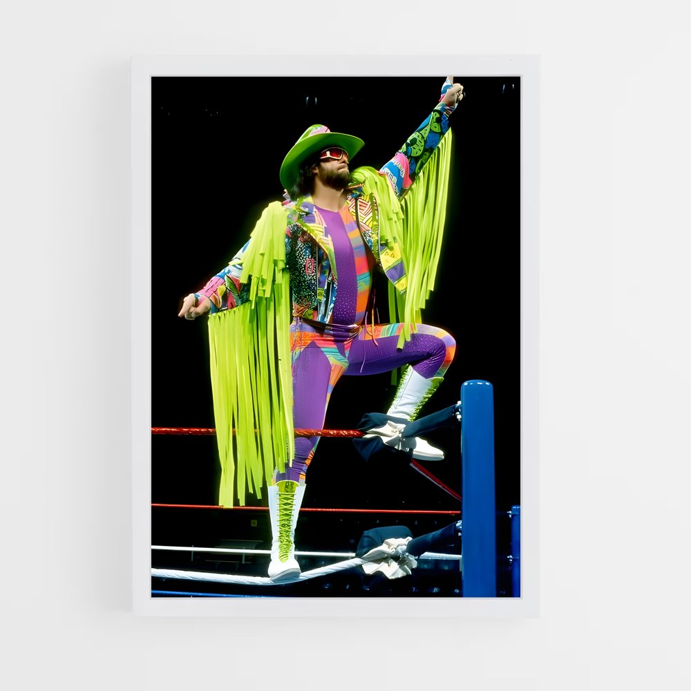 ap-macho man randy savage-2 cadre Blanc