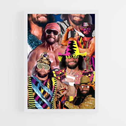 ap-macho man randy savage-4 cadre Blanc
