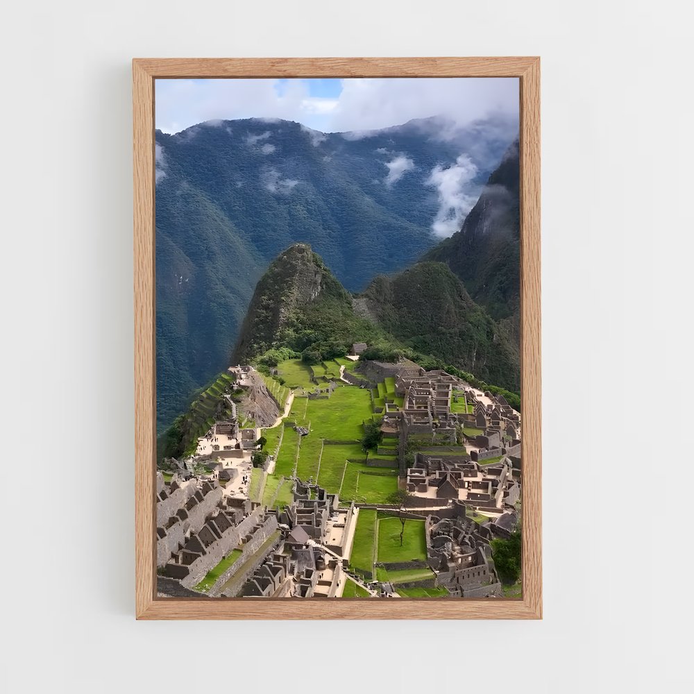 ap-machu picchu-8 cadre Bois clair