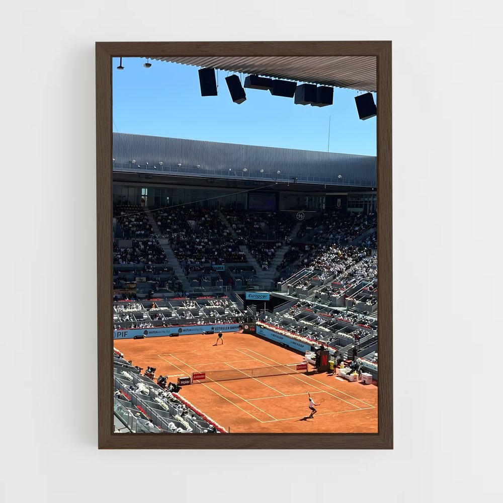 ap-madrid open tennis-2 cadre Bois foncé