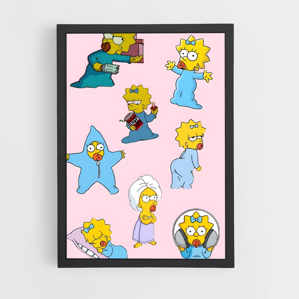 ap-maggie simpson-2 cadre Noir