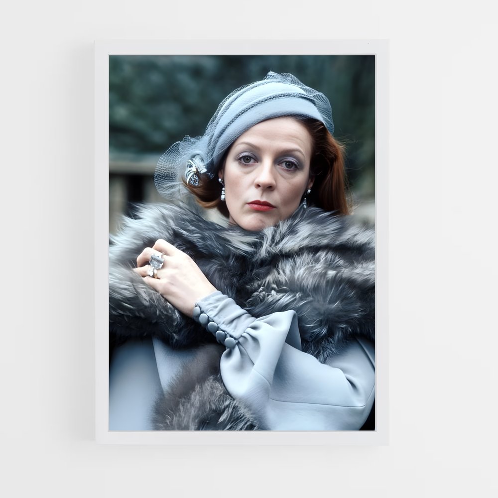 ap-maggie smith-1 cadre Blanc