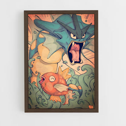 ap-magikarp-3 cadre Bois foncé