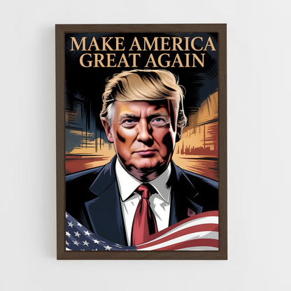 ap-make america great again-1 cadre Bois foncé