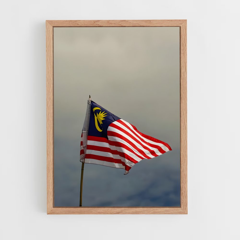 ap-malaysia flag-2 cadre Bois clair