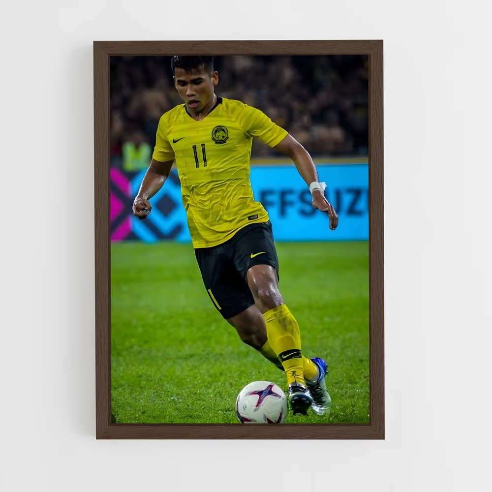 ap-malaysia national football team-6 cadre Bois foncé