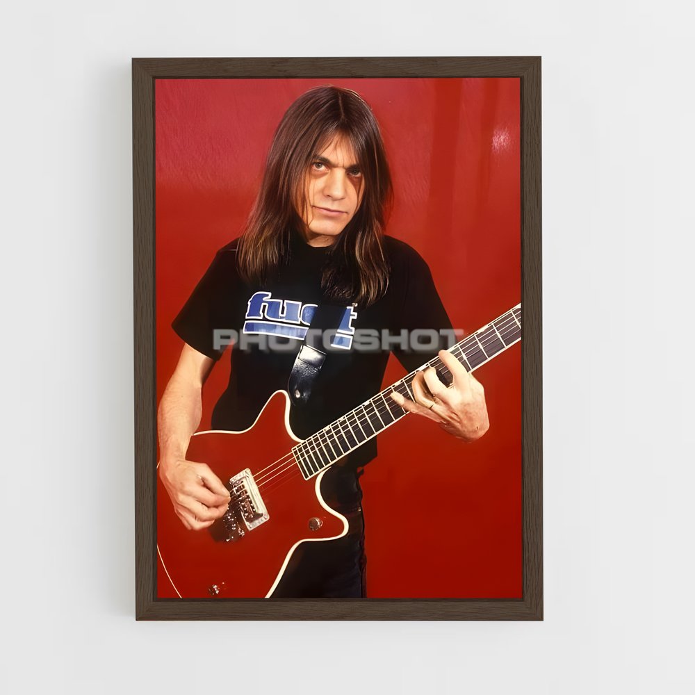 ap-malcolm young-2 cadre Bois foncé