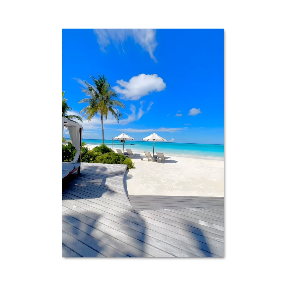 Poster Maldives beach 94447