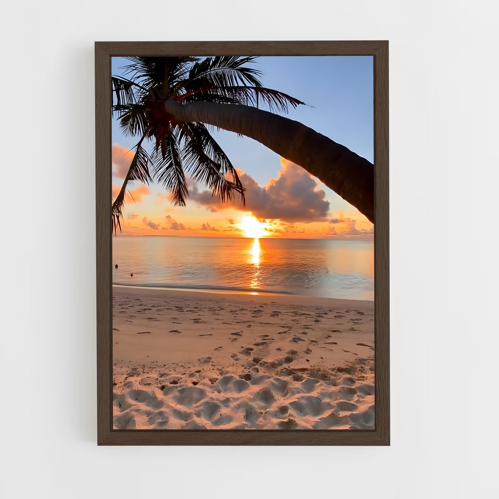 ap-maldives beach-11 cadre Bois foncé