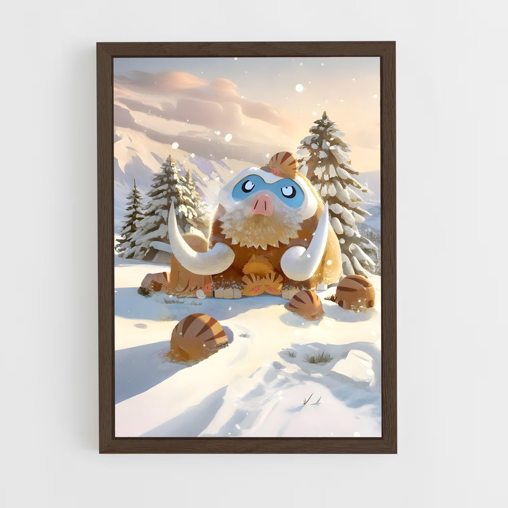 ap-mamoswine-1 cadre Bois foncé