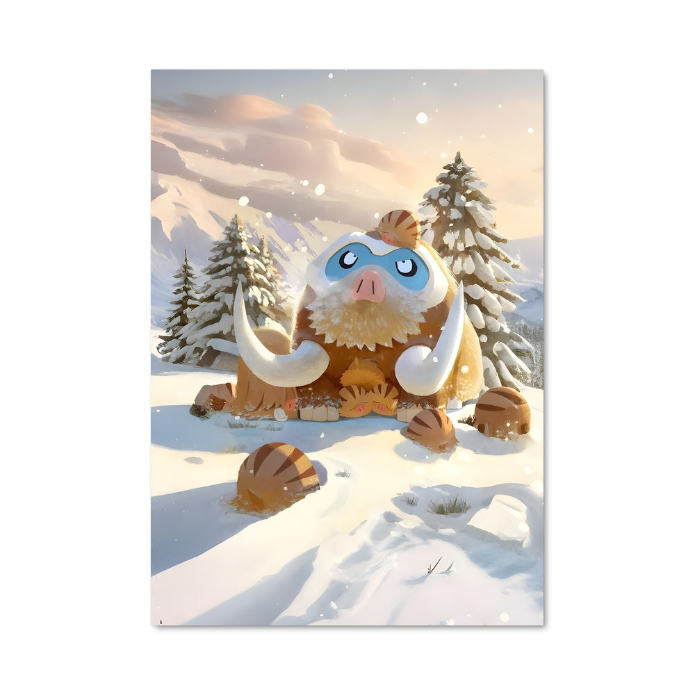 Poster Mamoswine au Pays des Neiges