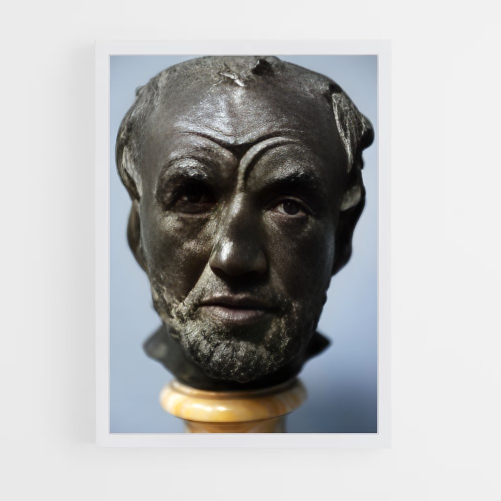 ap-man with broken nose rodin-1 cadre Blanc