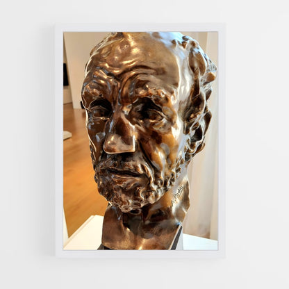 ap-man with broken nose rodin-6 cadre Blanc